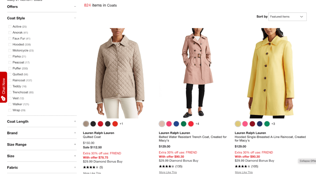 6 Foolproof E-Commerce Product Filtering Examples